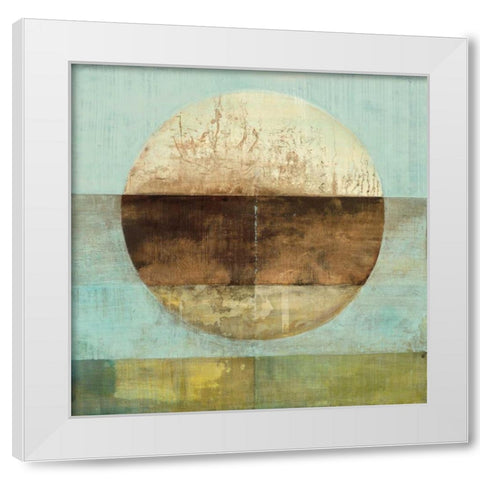 The Gathering Shore White Modern Wood Framed Art Print by Ross, Heather