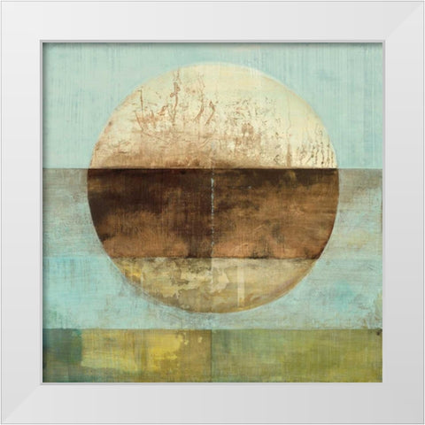 The Gathering Shore White Modern Wood Framed Art Print by Ross, Heather