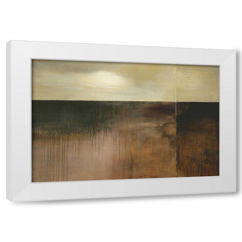 Deep Sienna Sky White Modern Wood Framed Art Print by Ross, Heather