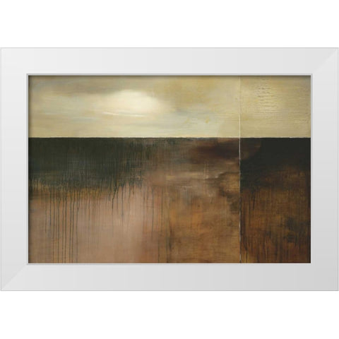 Deep Sienna Sky White Modern Wood Framed Art Print by Ross, Heather