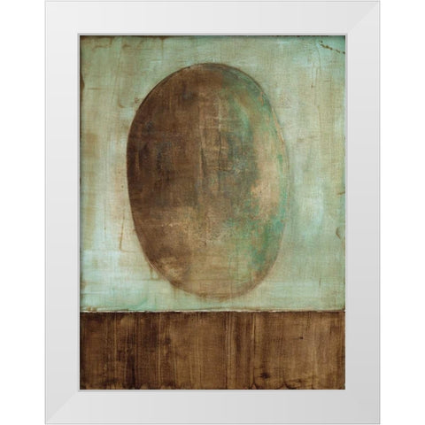 Earthly Beginnings White Modern Wood Framed Art Print by Ross, Heather