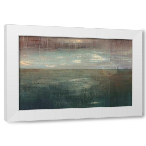 Mulberry Skies White Modern Wood Framed Art Print by Ross, Heather