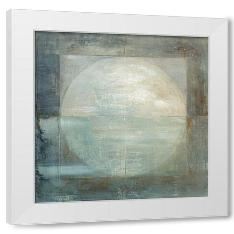 Four Corners White Modern Wood Framed Art Print by Ross, Heather