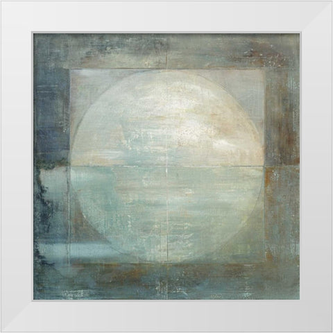 Four Corners White Modern Wood Framed Art Print by Ross, Heather