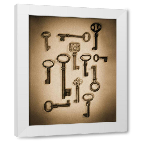 Key Elements I White Modern Wood Framed Art Print by Ross, Heather