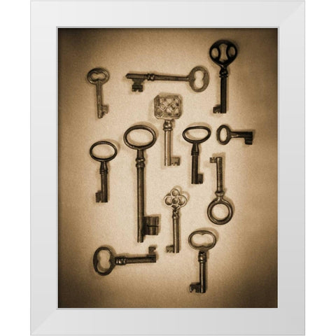 Key Elements I White Modern Wood Framed Art Print by Ross, Heather