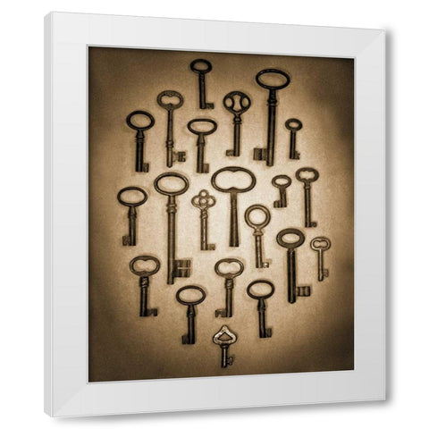 Key Elements II White Modern Wood Framed Art Print by Ross, Heather