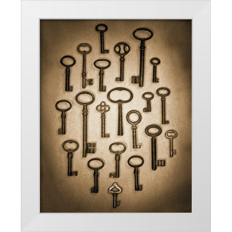 Key Elements II White Modern Wood Framed Art Print by Ross, Heather