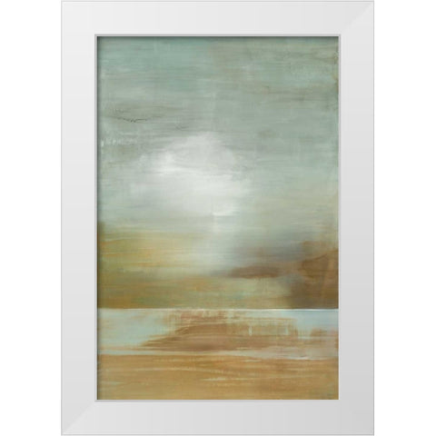 Nephrite Jade White Modern Wood Framed Art Print by Ross, Heather