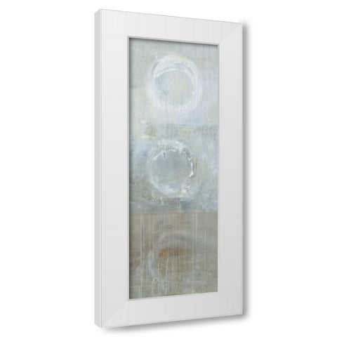 Evolu White Modern Wood Framed Art Print by Ross, Heather