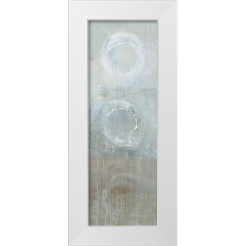 Evolu White Modern Wood Framed Art Print by Ross, Heather