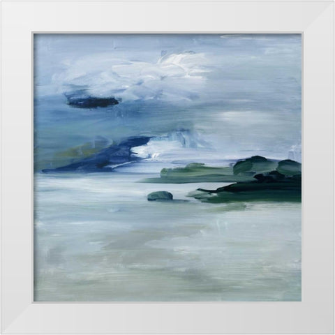 Isla White Modern Wood Framed Art Print by Ross, Heather