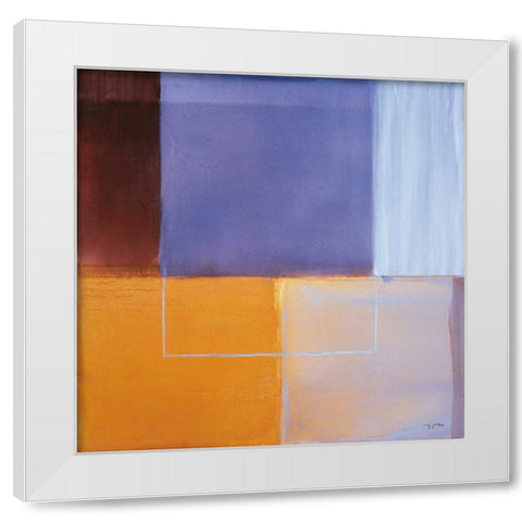 Silence White Modern Wood Framed Art Print by Ribas, Jaume