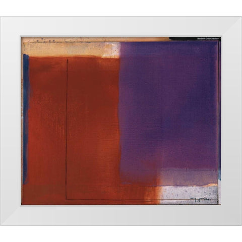 Hours of the Day I White Modern Wood Framed Art Print by Ribas, Jaume