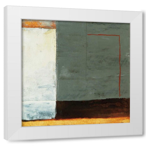 Inner Profile I White Modern Wood Framed Art Print by Ribas, Jaume