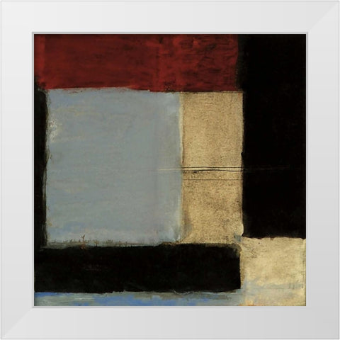 Inner Profile III White Modern Wood Framed Art Print by Ribas, Jaume