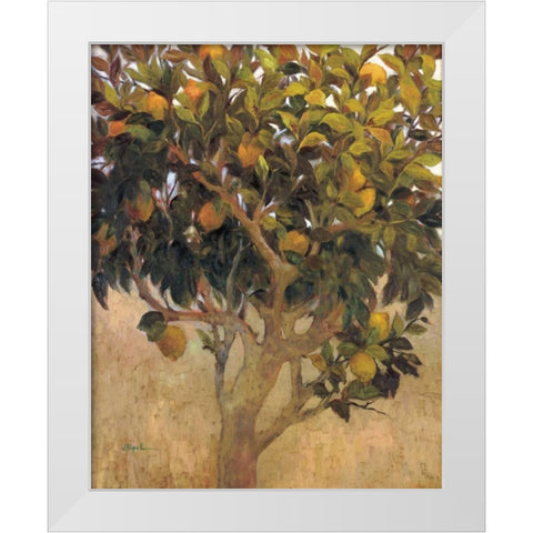 Limonero White Modern Wood Framed Art Print by Ripoll, J.