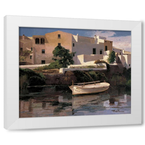 Rincon del Puerto White Modern Wood Framed Art Print by Romeu, Poch