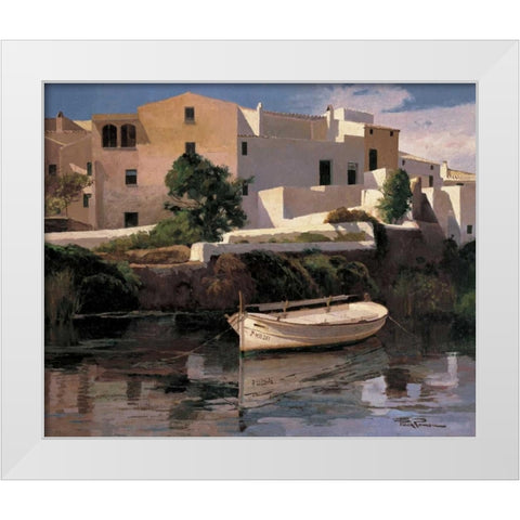 Rincon del Puerto White Modern Wood Framed Art Print by Romeu, Poch