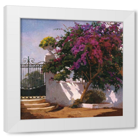 Menorca Home White Modern Wood Framed Art Print by Romeu, Poch