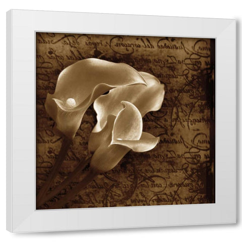 With Love II White Modern Wood Framed Art Print by Szilagyi, Ily