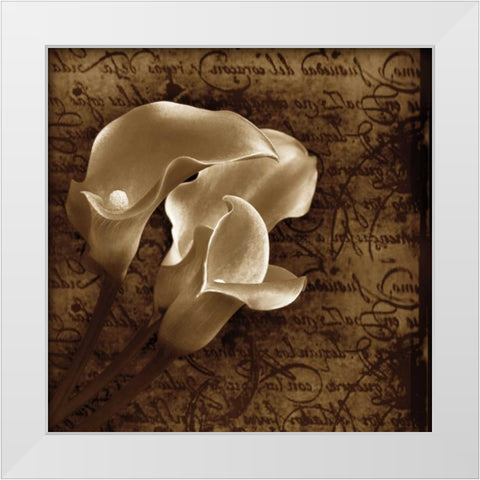 With Love II White Modern Wood Framed Art Print by Szilagyi, Ily