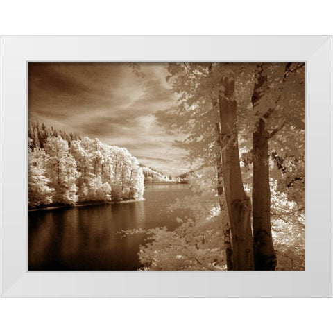 A View To Remember White Modern Wood Framed Art Print by Szilagyi, Ily