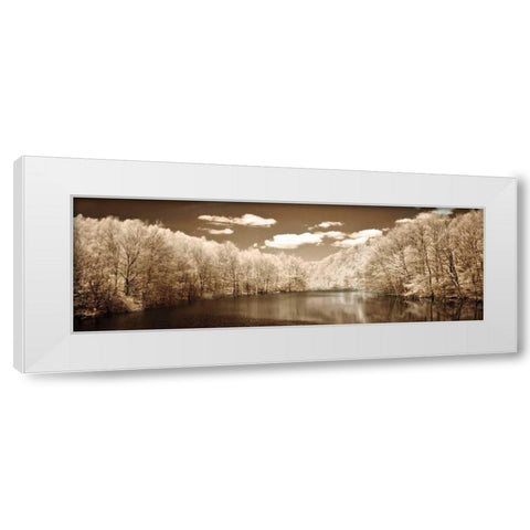 A Tranquil Journey White Modern Wood Framed Art Print by Szilagyi, Ily