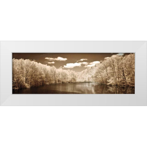 A Tranquil Journey White Modern Wood Framed Art Print by Szilagyi, Ily