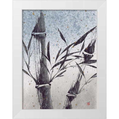 Cool Bamboo I White Modern Wood Framed Art Print by Sugita, Katsumi