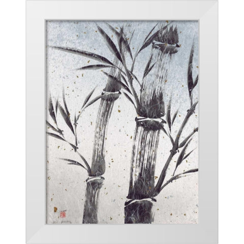 Cool Bamboo II White Modern Wood Framed Art Print by Sugita, Katsumi