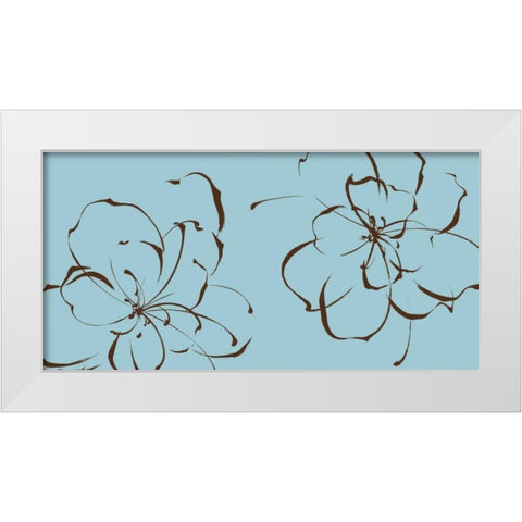 Blooming Moments I White Modern Wood Framed Art Print by Sugita, Katsumi