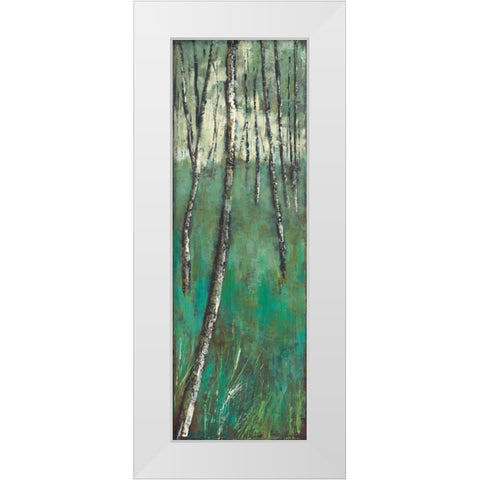 Natures Companions II White Modern Wood Framed Art Print by Solis, Luis