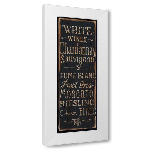 White Wines White Modern Wood Framed Art Print by Sanchez, Luis