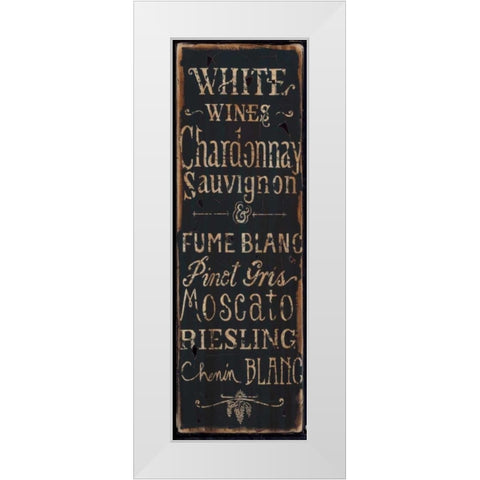 White Wines White Modern Wood Framed Art Print by Sanchez, Luis