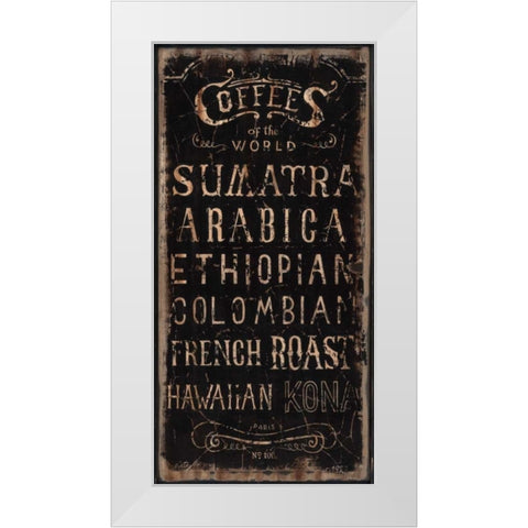 Coffee White Modern Wood Framed Art Print by Sanchez, Luis