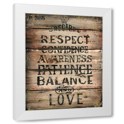 Life Recipe White Modern Wood Framed Art Print by Sanchez, Luis
