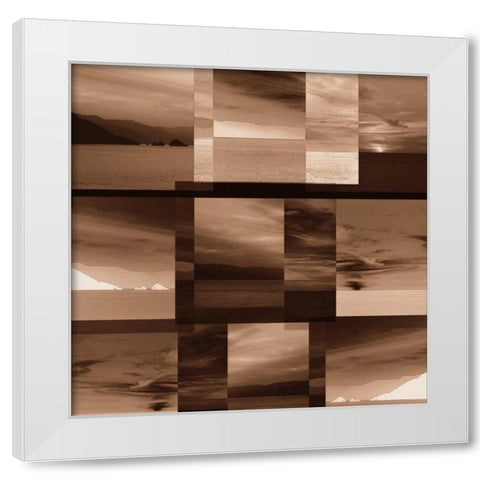Tranquil Horizons White Modern Wood Framed Art Print by Sheret, Rene