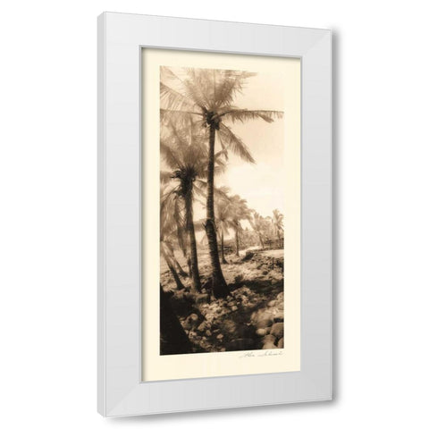 Equatorial Breeze I White Modern Wood Framed Art Print by Schrack, Thea