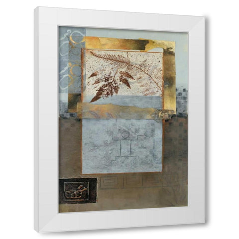 Nature Leaf I White Modern Wood Framed Art Print by Tunick, Connie