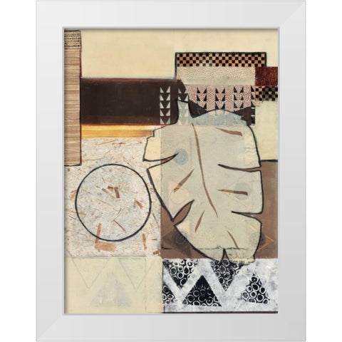 Global Patterns I White Modern Wood Framed Art Print by Tunick, Connie