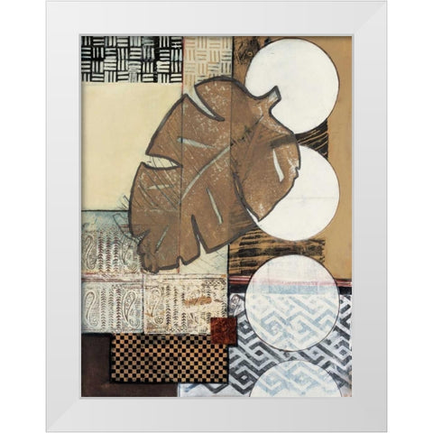 Global Patterns II White Modern Wood Framed Art Print by Tunick, Connie