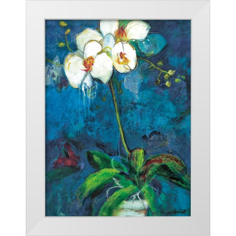 Phalaenopsis I White Modern Wood Framed Art Print by Tunick, Connie