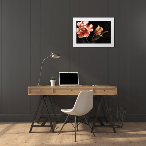 Resplendent White Modern Wood Framed Art Print by Tomao, Jennie