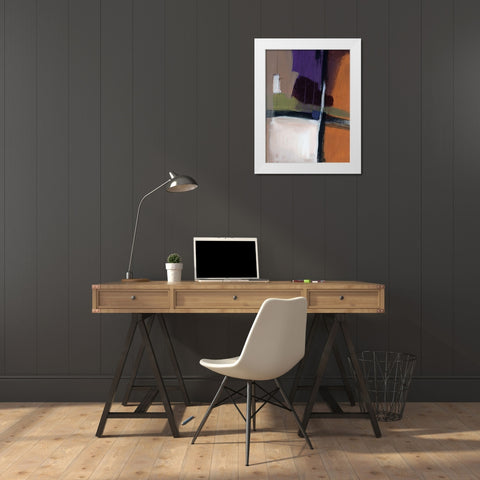 Linear Motion III White Modern Wood Framed Art Print by Thorngren, Mary Beth
