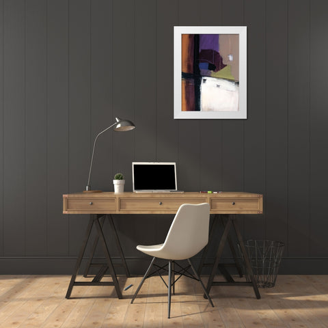 Linear Motion IV White Modern Wood Framed Art Print by Thorngren, Mary Beth