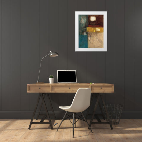 Structure I White Modern Wood Framed Art Print by Thorngren, Mary Beth