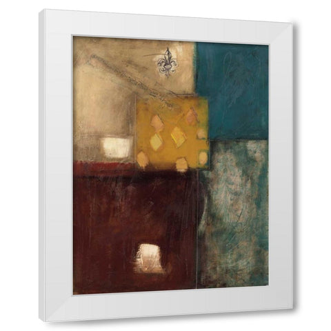 Structure II White Modern Wood Framed Art Print by Thorngren, Mary Beth