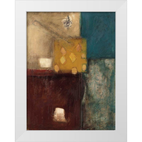 Structure II White Modern Wood Framed Art Print by Thorngren, Mary Beth