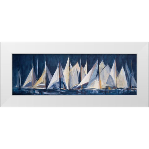 Set Sail White Modern Wood Framed Art Print by Torres, Maria Antonia